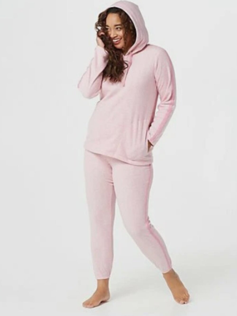 Stan Herman Cashmere Poly Fleece Lounge Set-Toast-XL-NEW-A381673